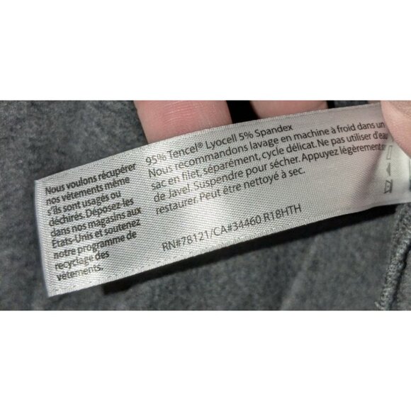 Eileen Fisher Womens Charcoal Gray Open Front Cardigan Pockets XL Relaxed Fit Li - Picture 8 of 11